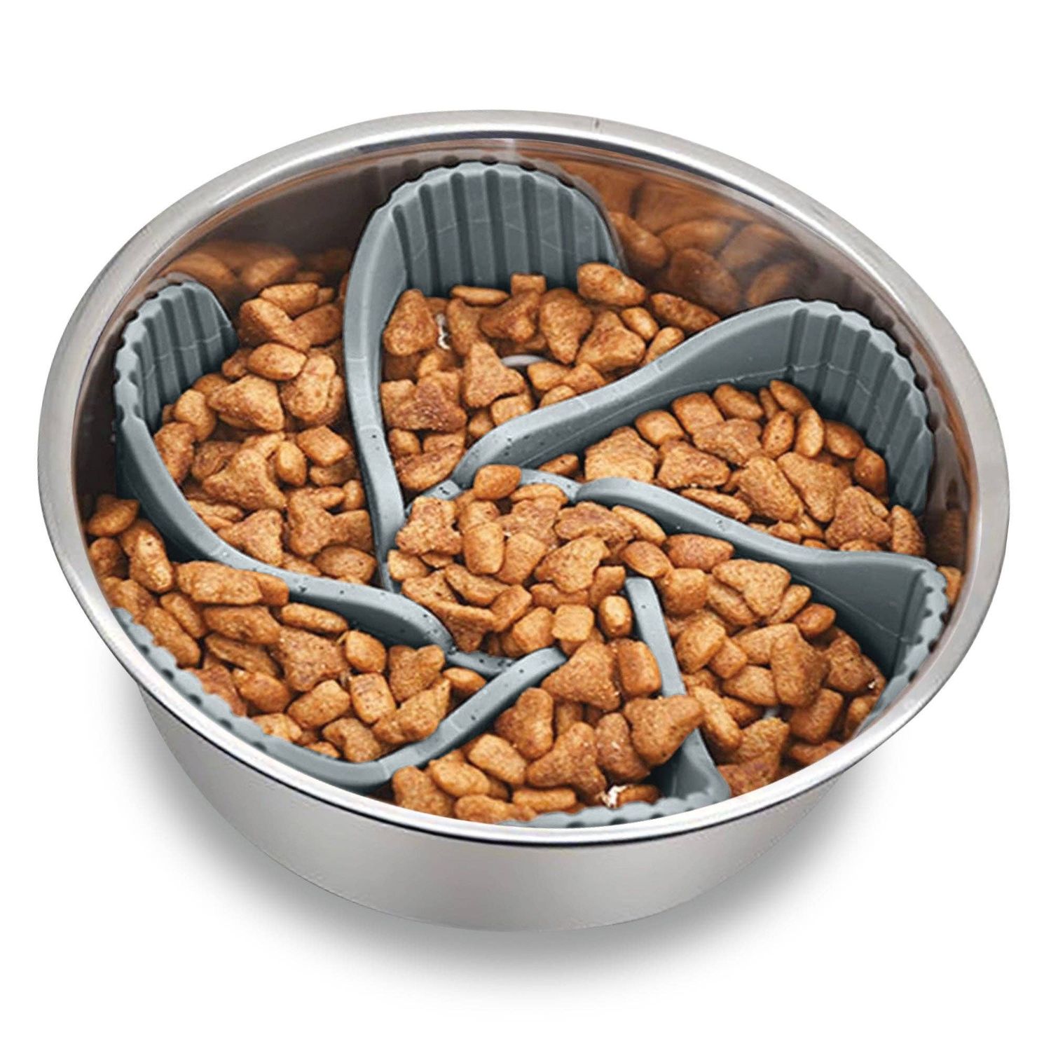 Paw Puzzle Slow Feeder Dog Bowl Insert, Size: Universal Large - 8"