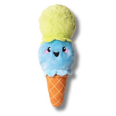 Ice Cream Cone Summer Dog Toy with Crinkle &amp; Squeak