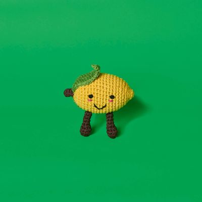 Cotton Crochet Lemon Dog Toy