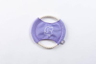Rope Frisbee Dog Toy with Squeaker