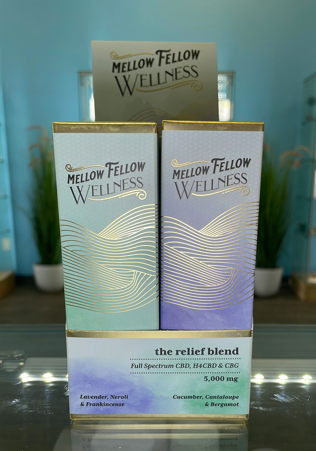 Mellow Fellow Wellness Roll On, Relief Blend, 5000mg, Lavender mix