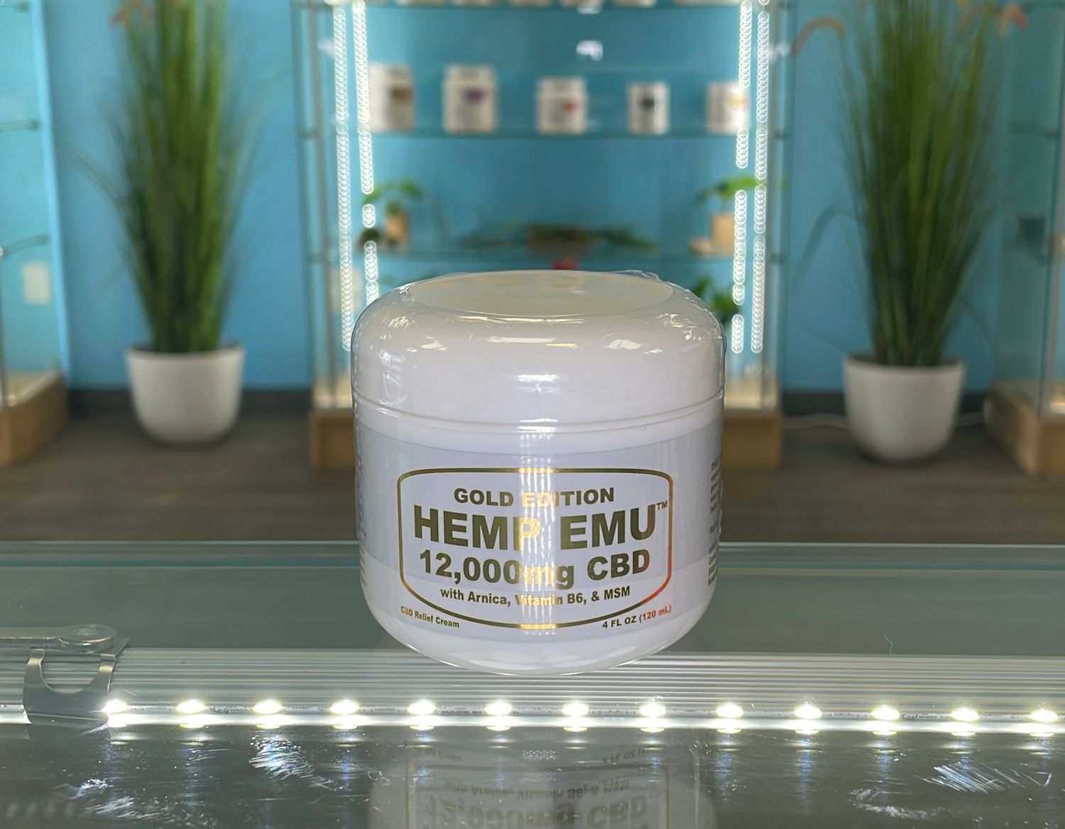 Hemp Emu Muscle &amp; Joint cream, 12,000mg CBD, arnica, vitamin B6, MSM
