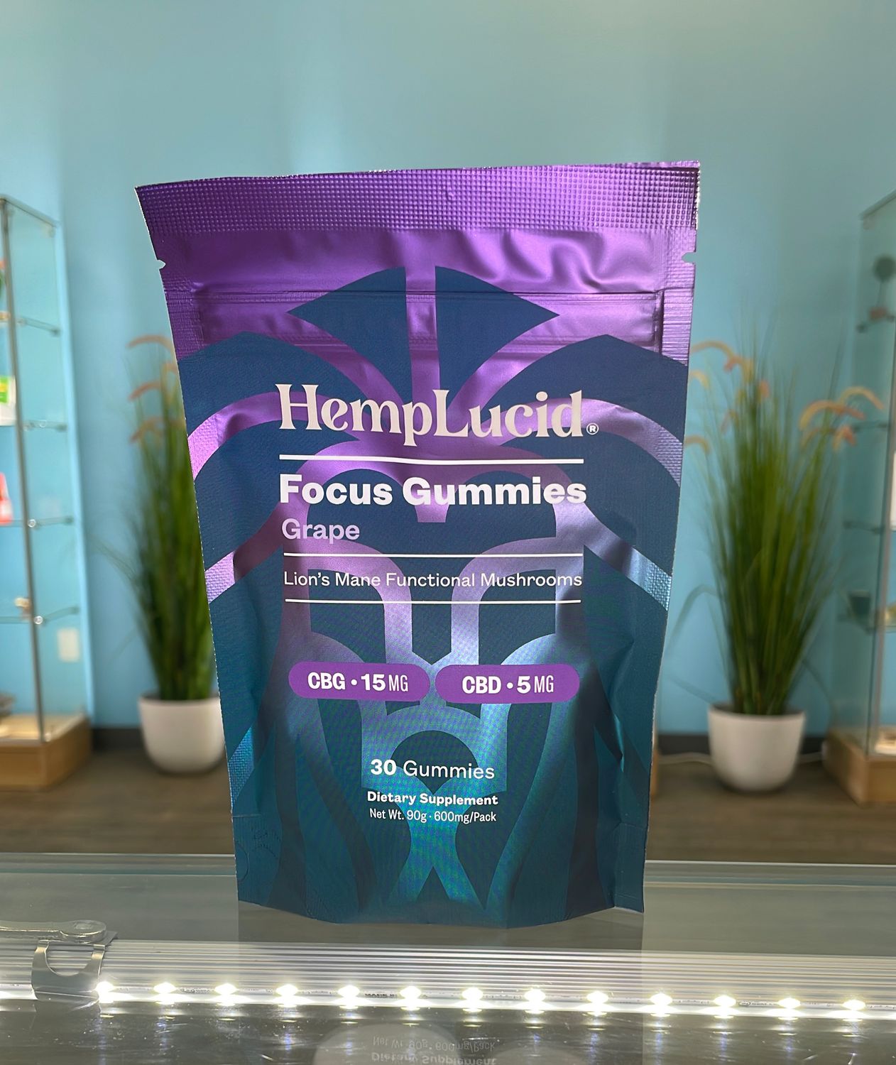 HempLucid Mushroom Gummies Focus - Grape 30ct