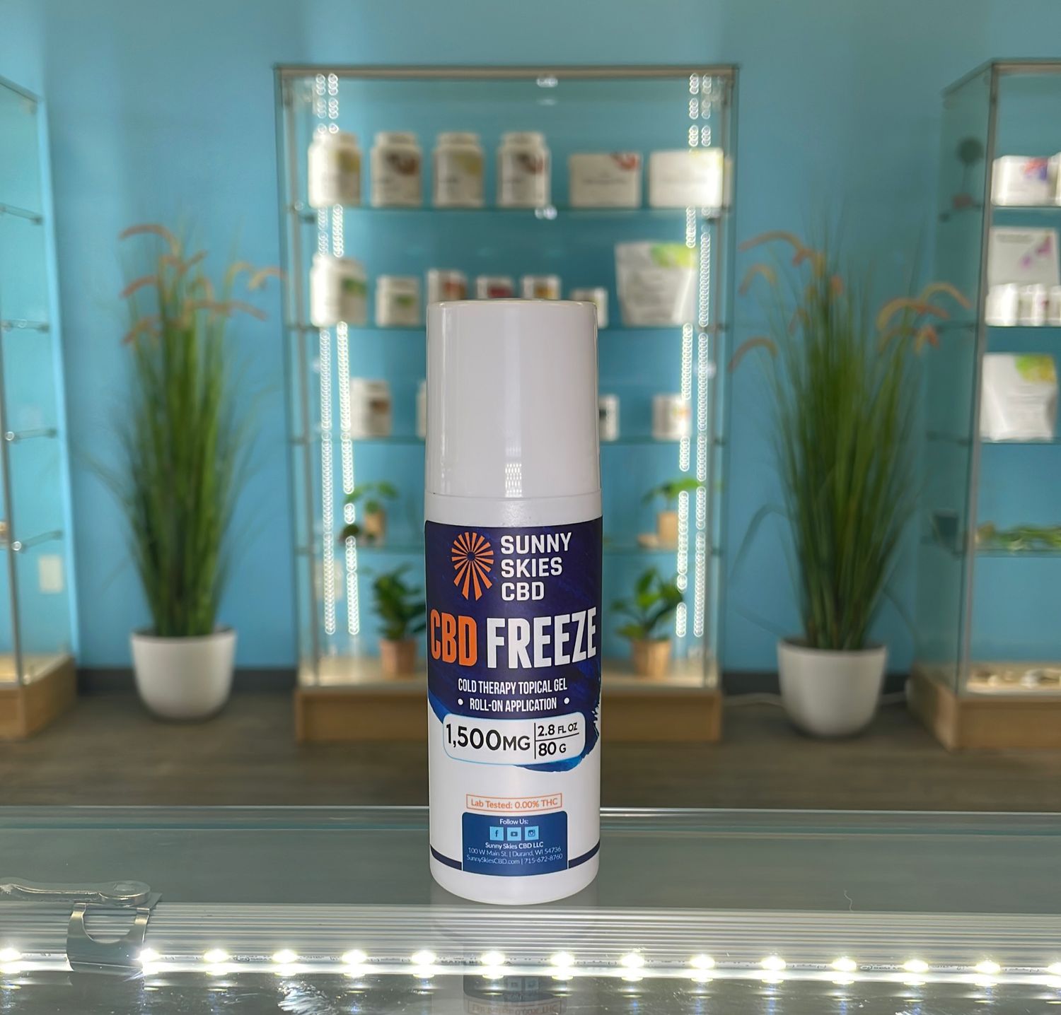 Sunny Skies CBD Freeze Gel 1500mg - Roll On