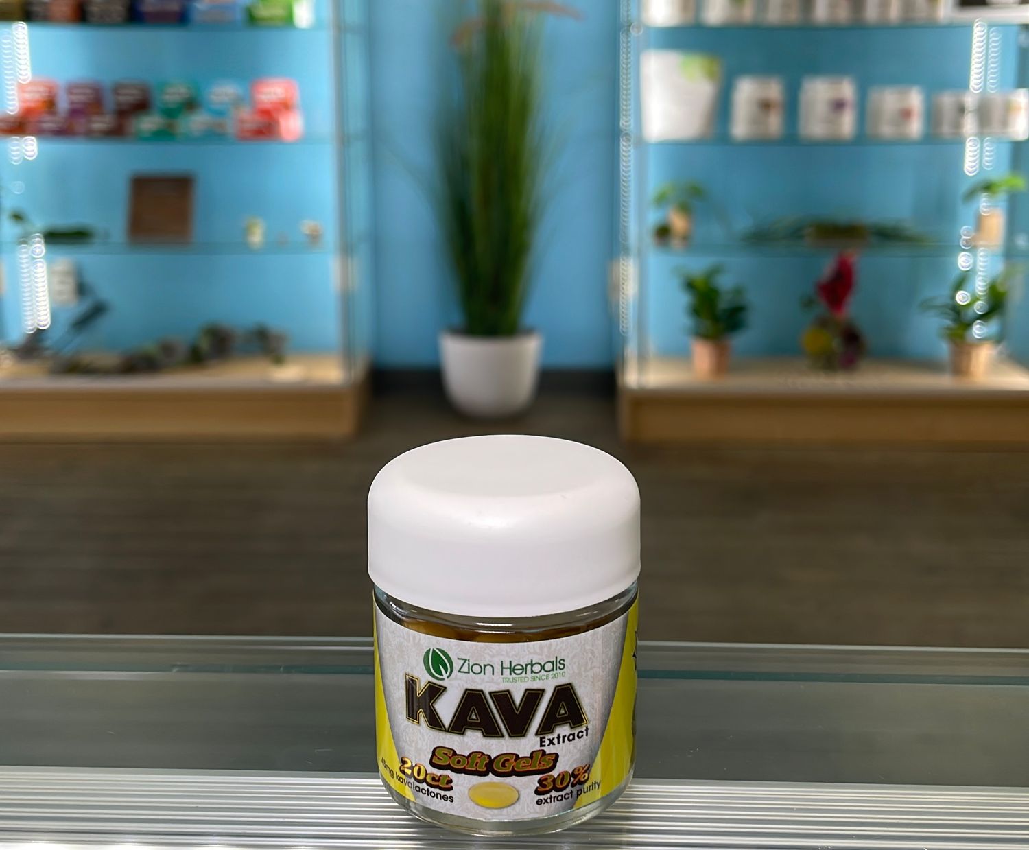 Zion Herbals Kava Soft Gel 20ct with 30% Kavalactones Extract