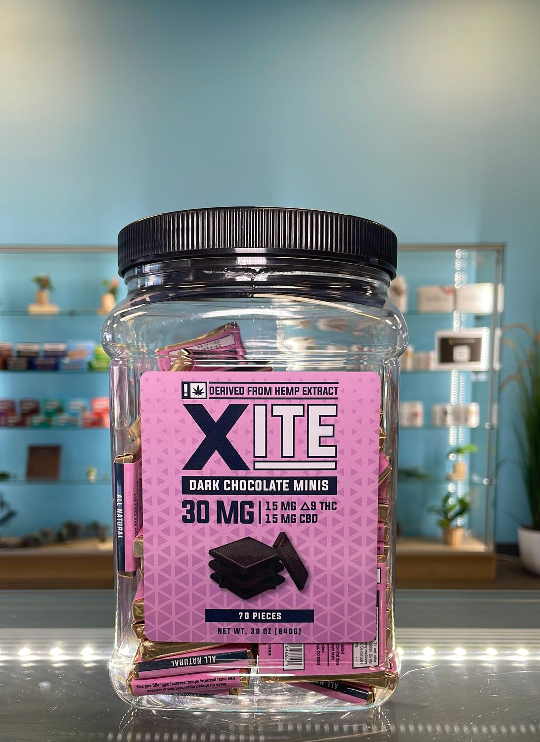 Xite Dark Chocolate, Delta9/CBD 30mg