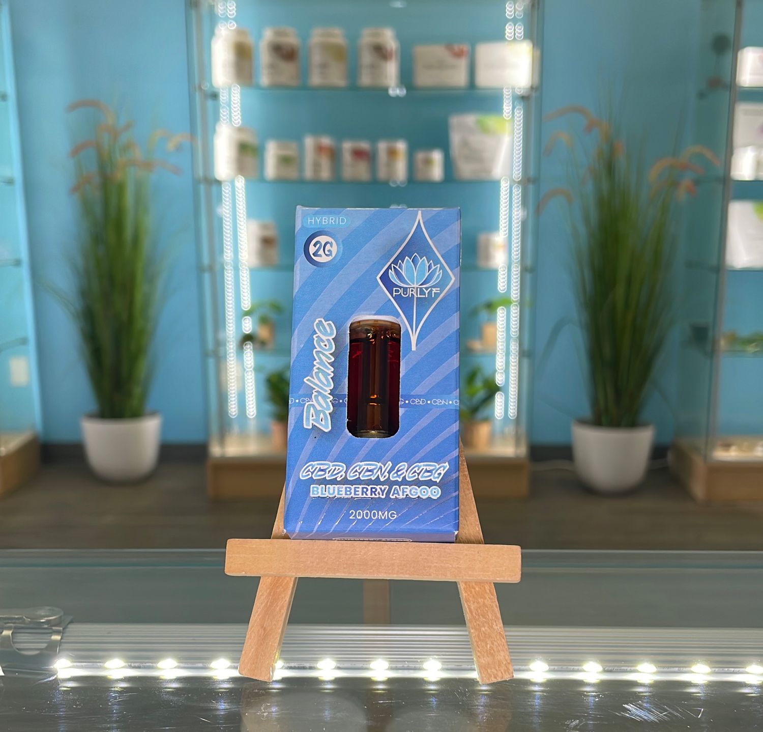 Purlyf 2g CBD Cart - Blueberry Afgoo