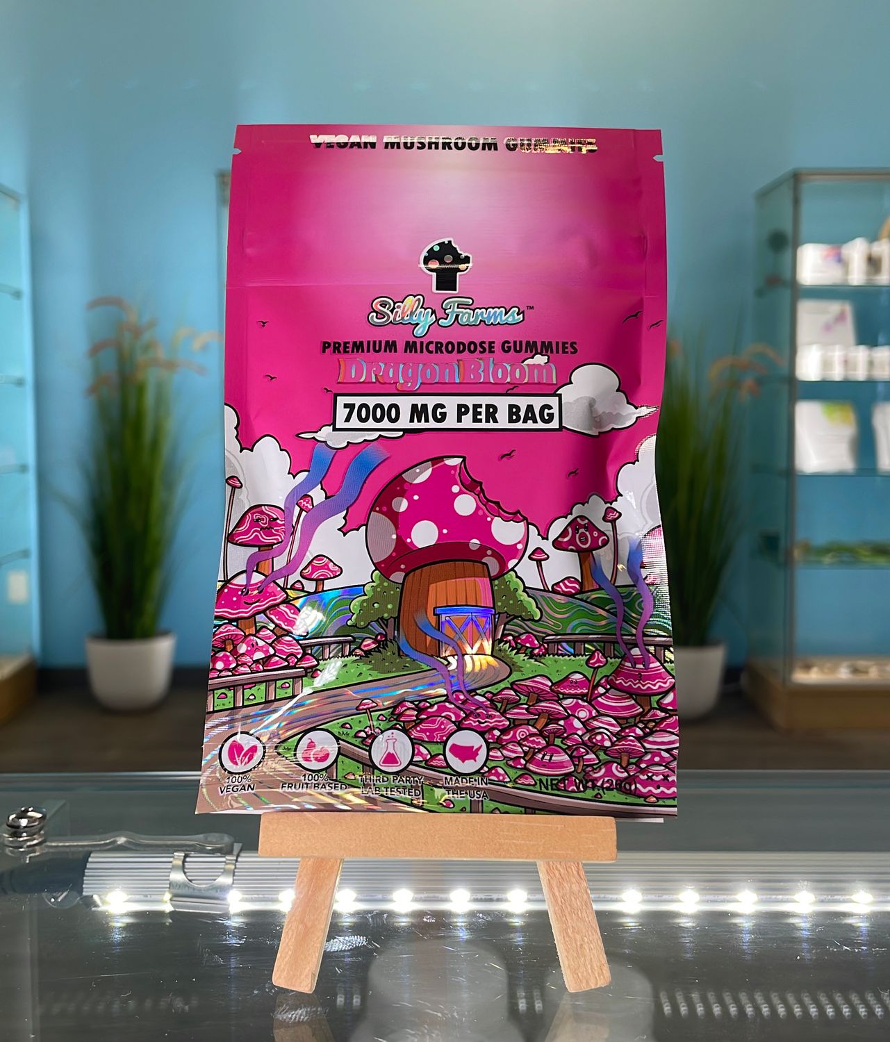 Silly Farms - Vegan Mushroom Gummies 8ct - Dragon Melon