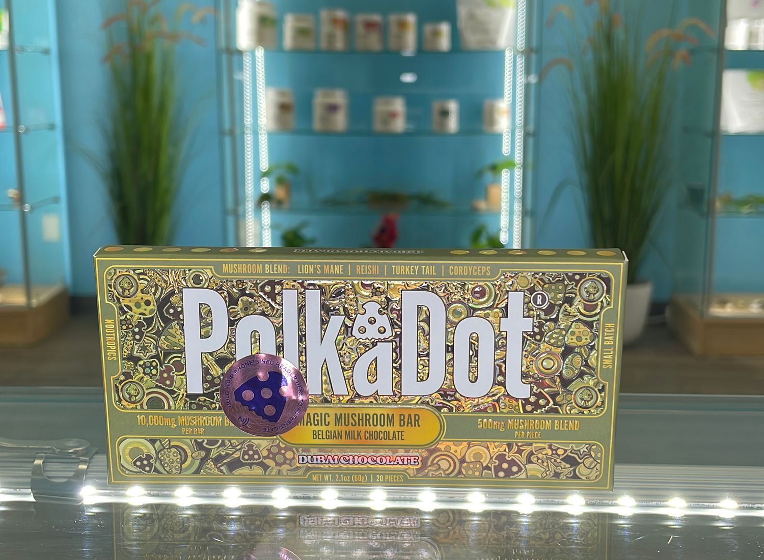 Polka Dot 10,000mg Chocolate Bar - Dubai Chocolate
