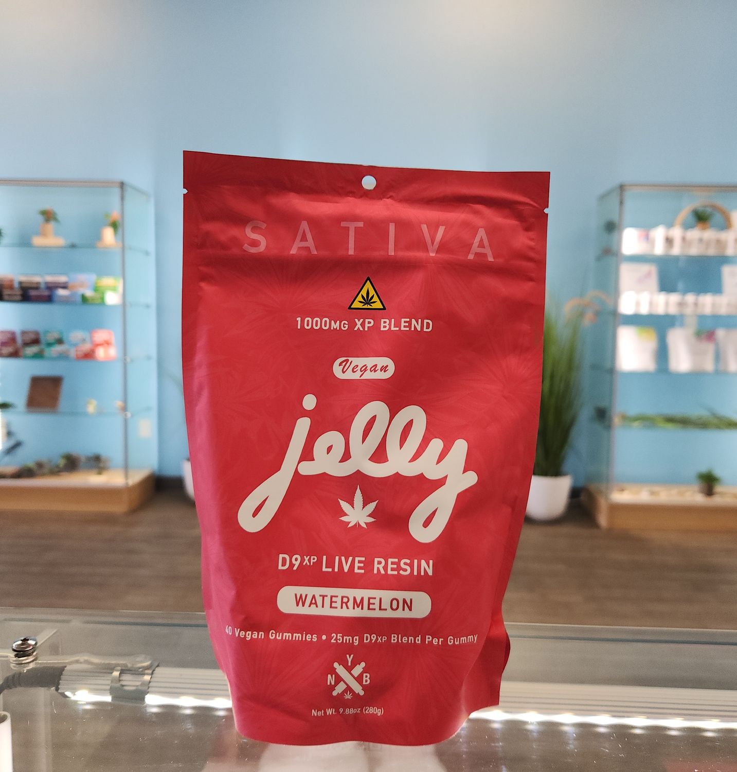 Jelly Delta-9 Live Resin Gummies 1000mg - Watermelon