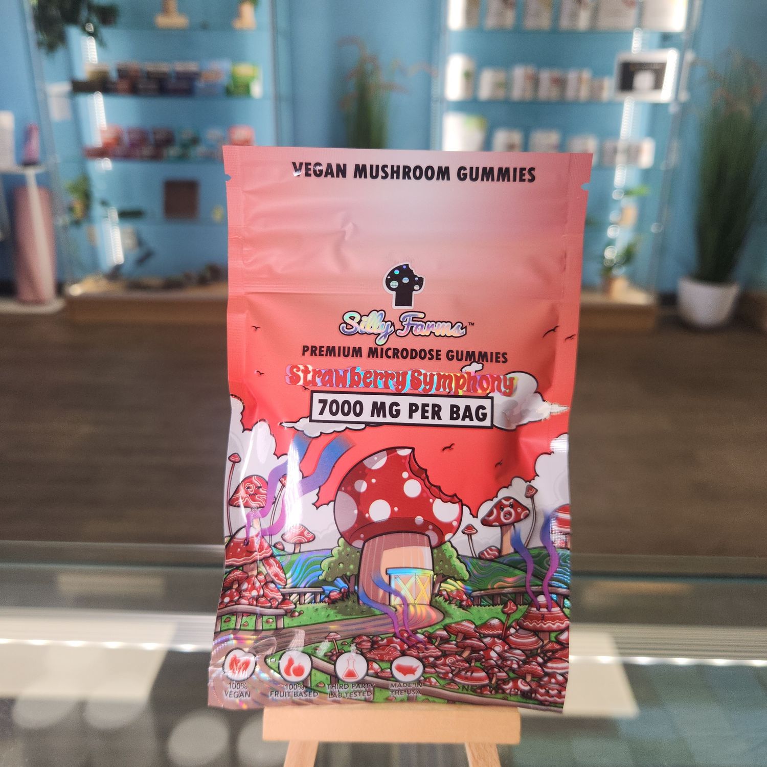 Silly Farms - Vegan Mushroom Gummies 8ct - Strawberry Symphony