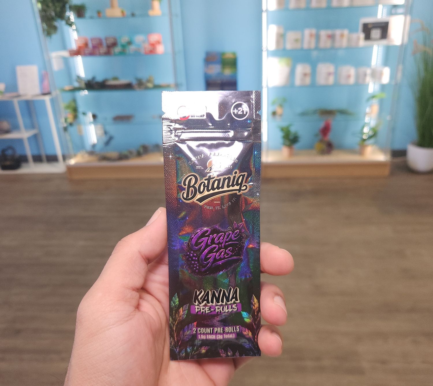 Botaniq Kanna Pre-Rolla - Grape Gas