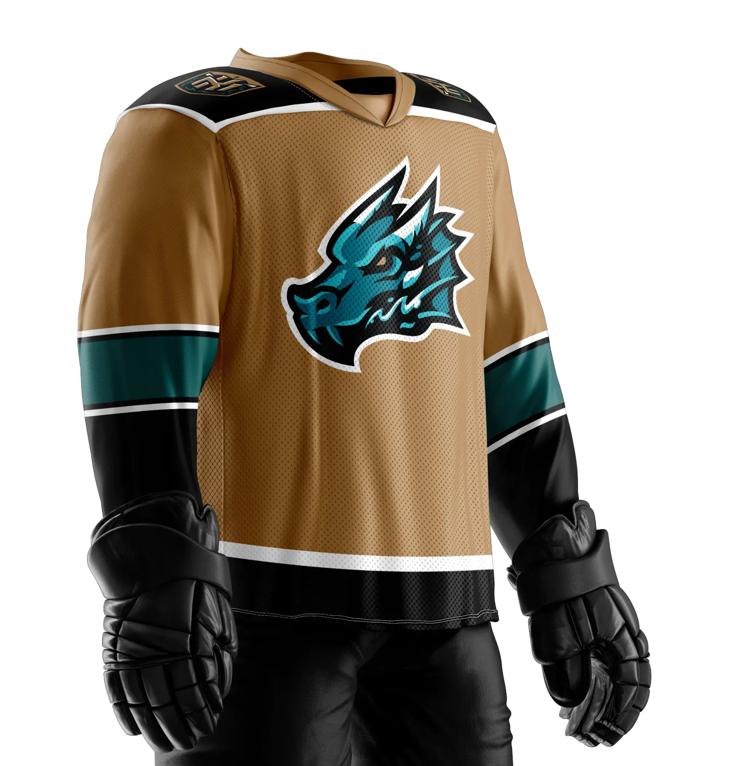 Tahoe Knight Monsters Adult Gold Replica Jersey