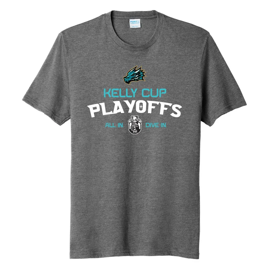 Tahoe Graphite Heather 2025 Kelly Cup Playoffs Tee