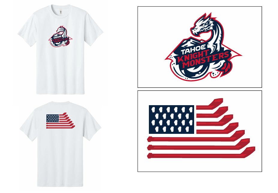 Tahoe Knight Monsters Flag T-Shirt