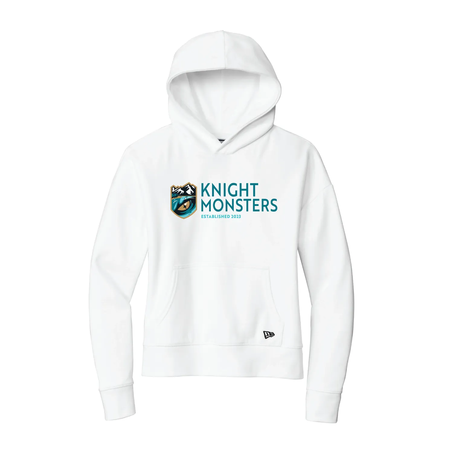 Tahoe Knight Monsters New Era® Ladies White Comeback Fleece Pullover Hoodie