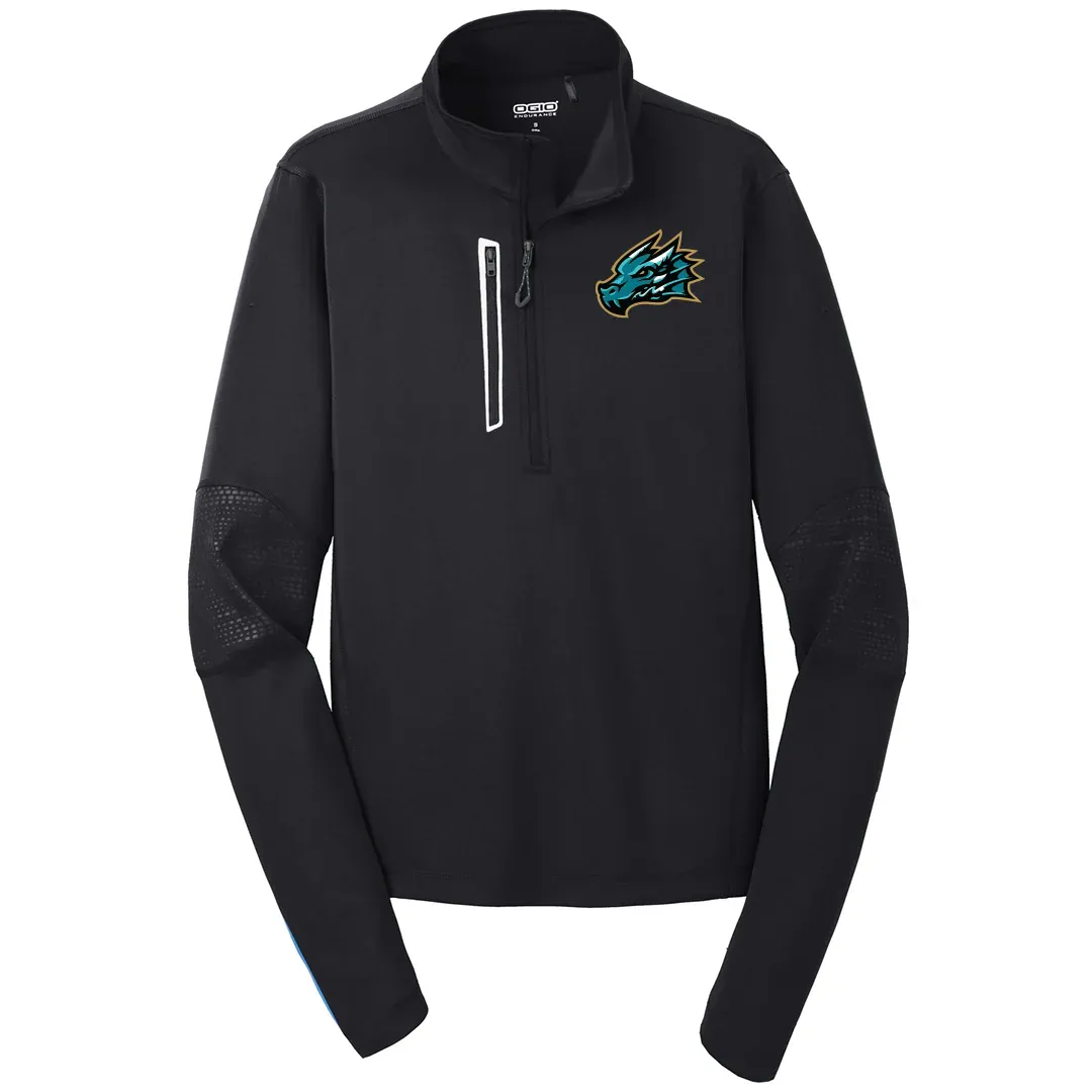 Tahoe Knight Monsters Blacktop Embroidered 1/4 Zip
