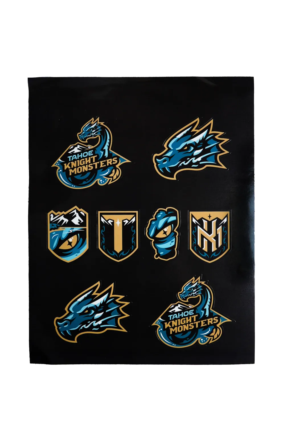 Tahoe Knight Monsters Team Logo Sticker Sheet