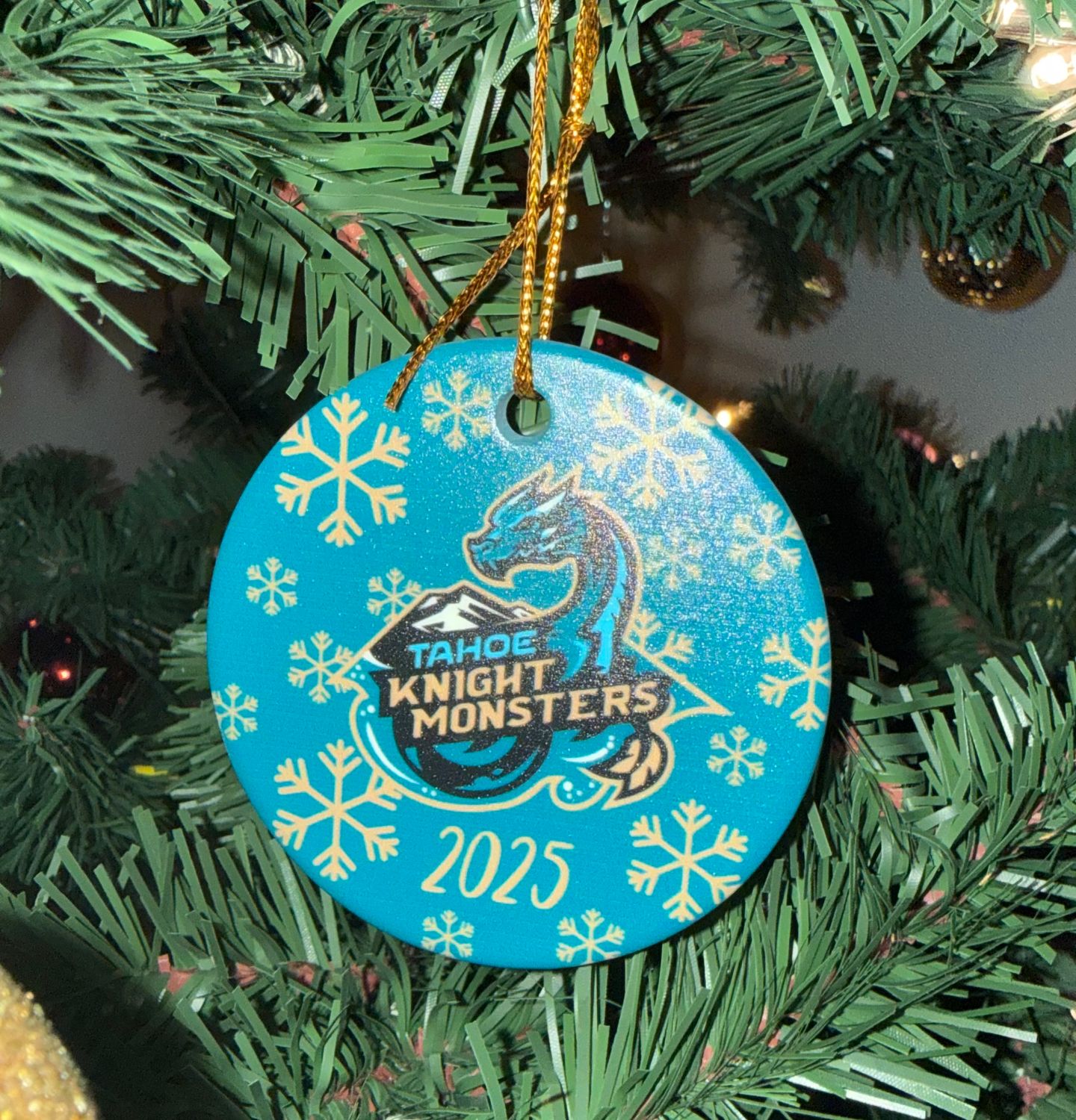 Knight Monsters Primary Logo Year Circle Ornament