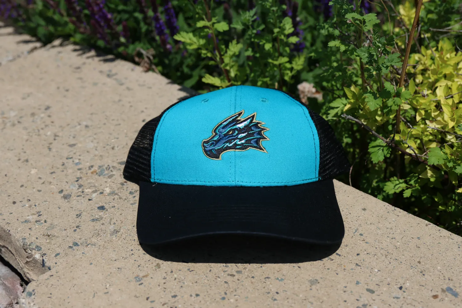 Tahoe Knight Monsters Core Primary Logo Teal/Blk Trucker Hat