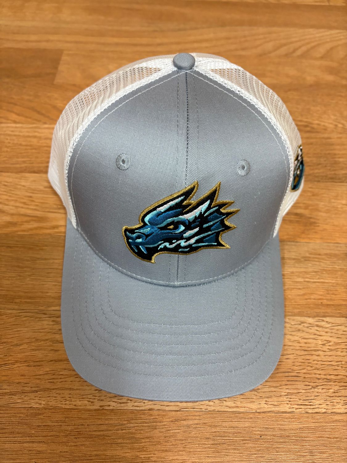 Knight Monsters Core Mid Profile Wht/Gry Monster/Shield Logo Hat