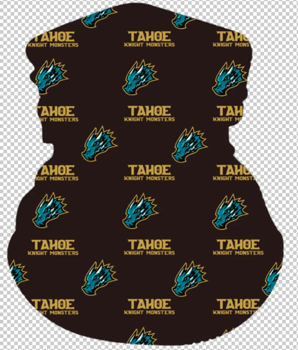 Tahoe Knight Monsters Black Neck Gaiter