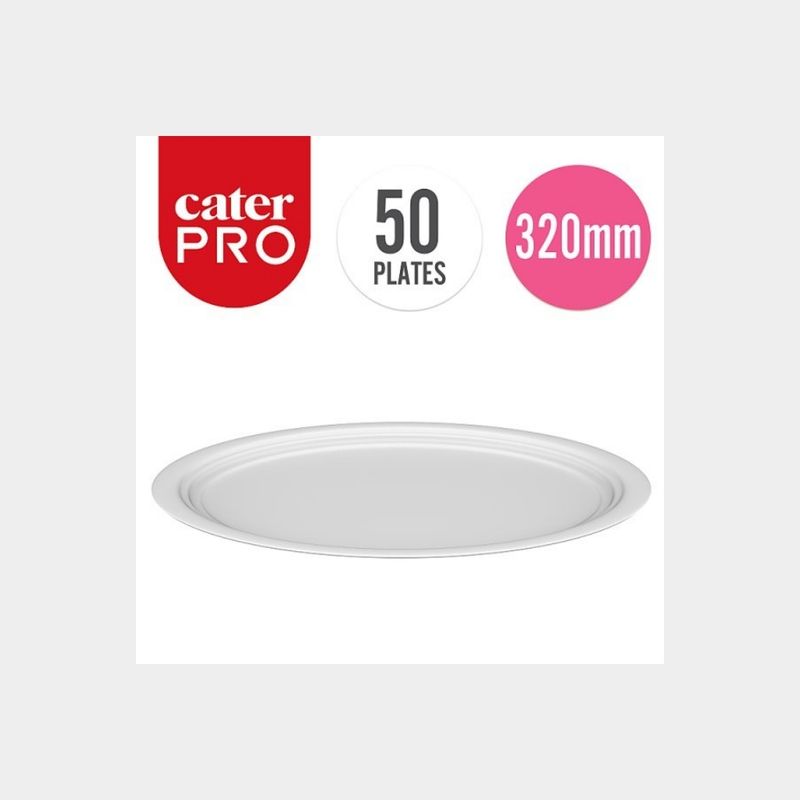 Caterpro 50 bagasse oval plates pack size case 1
