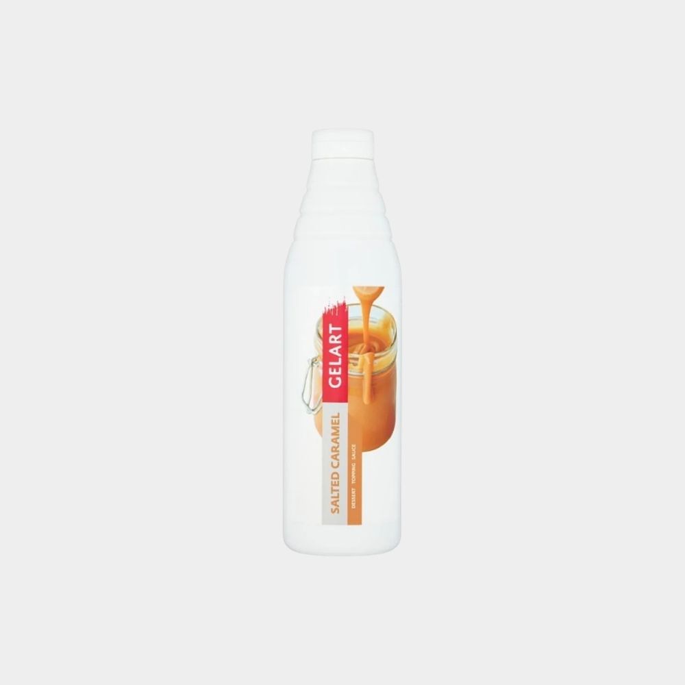Gelart Salted Caramel Dessert Topping Sauce 1kg | Caramel Sauce for Dessert &amp; Catering
