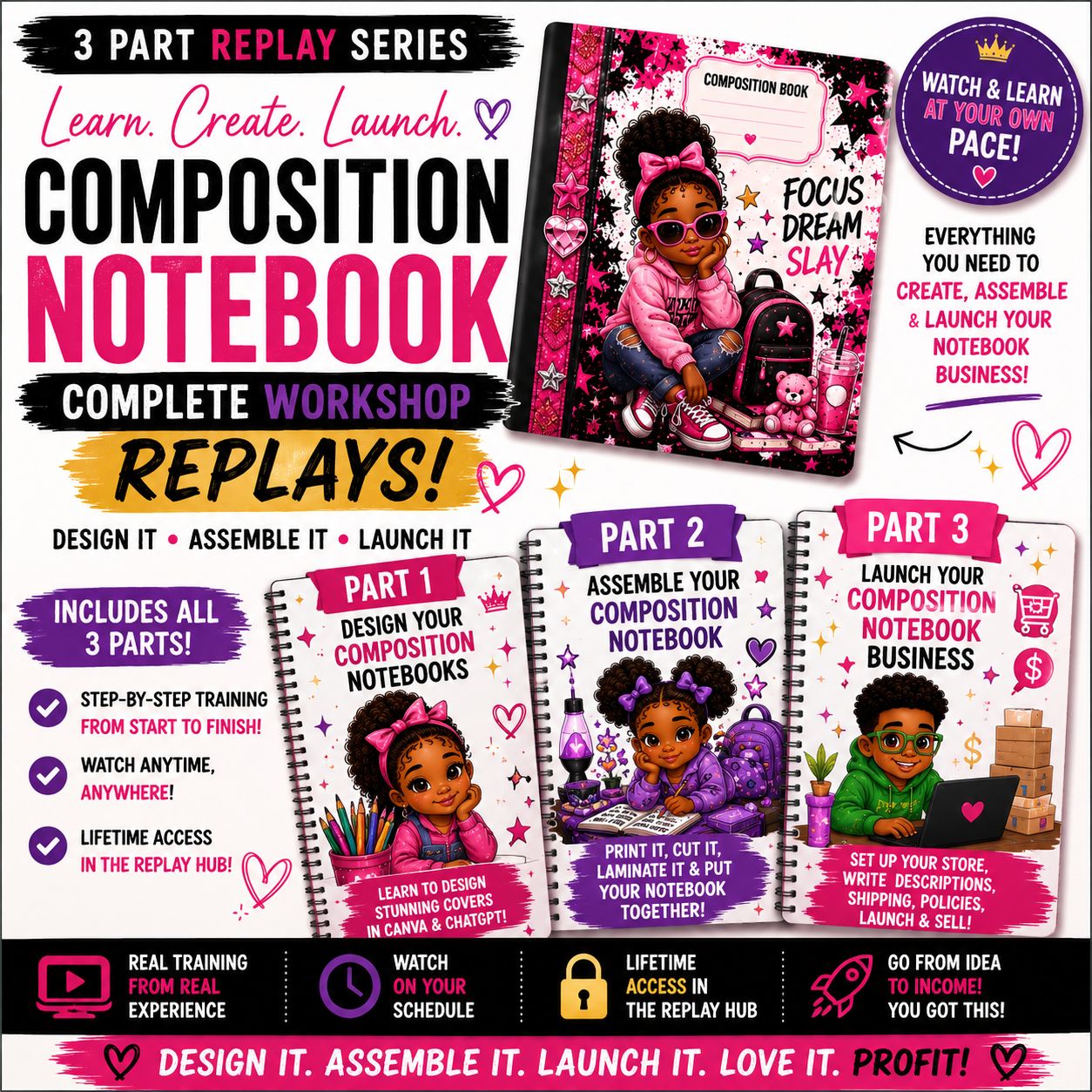 Composition Notebook Class Replay
