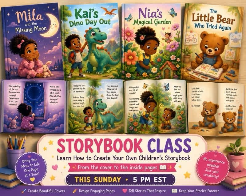 Storybook Class September 7th @5pm est