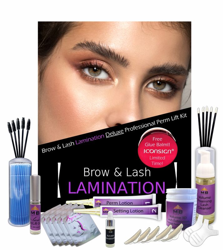 Deluxe Professional Eyelash Eyebrow Lamination Keratin Lifting Kit, Perming Kit Lash Brow Lift Kit