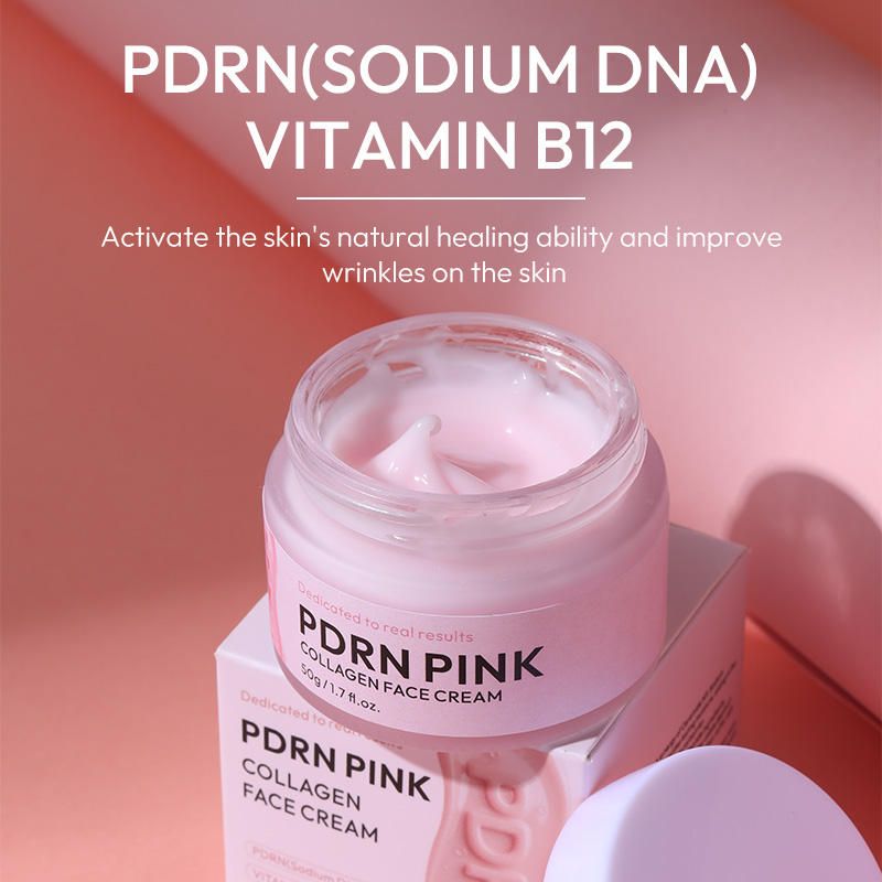 PDRN Cream – Rejuvenating Face Moisturizer with Salmon DNA, Niacinamide & Vitamin C – Anti-Aging, Firming, Plumping Daily Cream for Uneven Tone, Glow, Collagen & Barrier Repair
