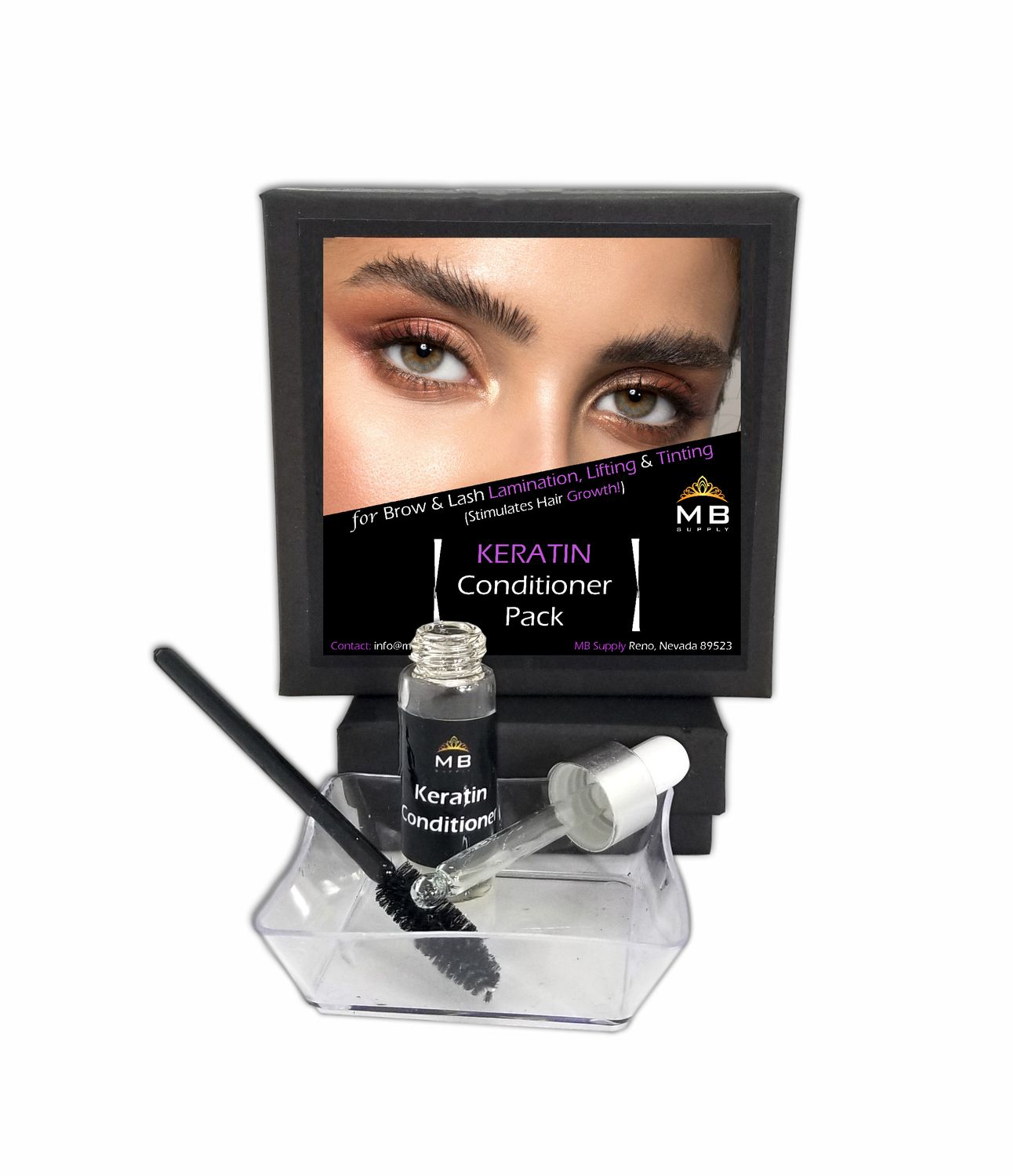 Eyelash Brow KERATIN Conditioner Serum for LAMINATION Perm/Lift/Tint/Wax AFTERCARE & Growth (1-5ml & Free Brush)