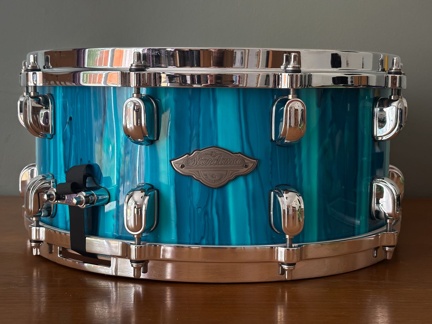 [SOLD] Tama Starclassic Performer Maple/Birch Snare Drum 14x6.5 Sky Blue Aurora