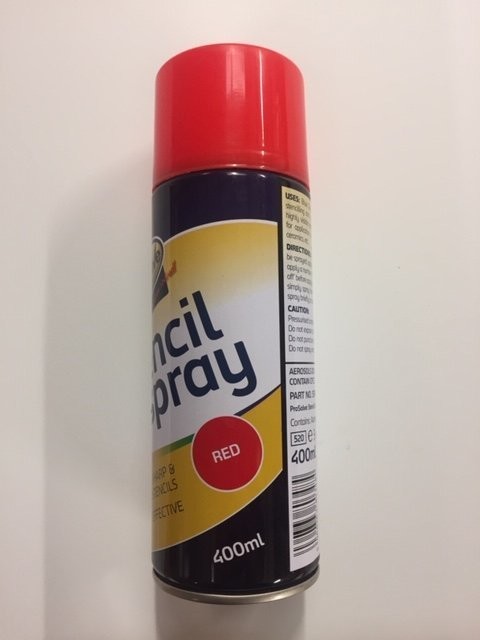 RED SPRAY PAINT