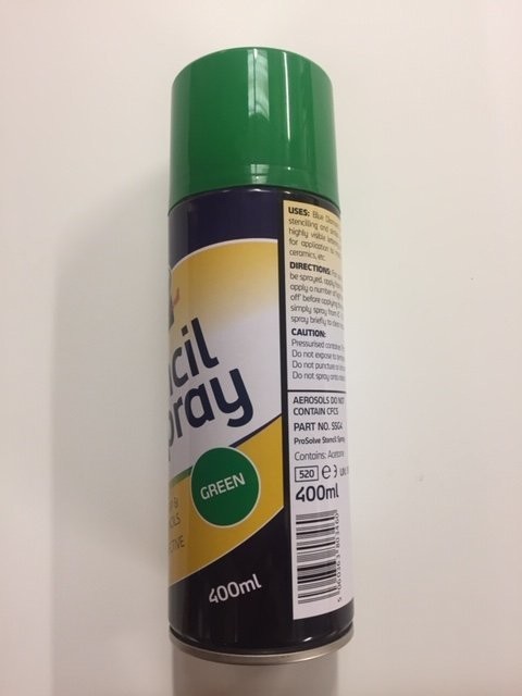 GREEN SPRAY PAINT