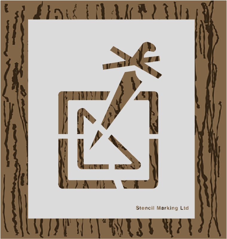 No Sharp Blades  Stencil