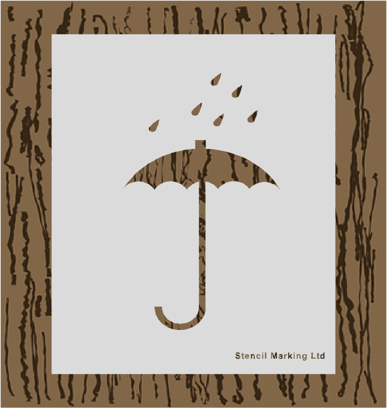 Keep Dry  Stencil