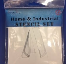 A - Z  PLASTIC LETTER STENCIL SET