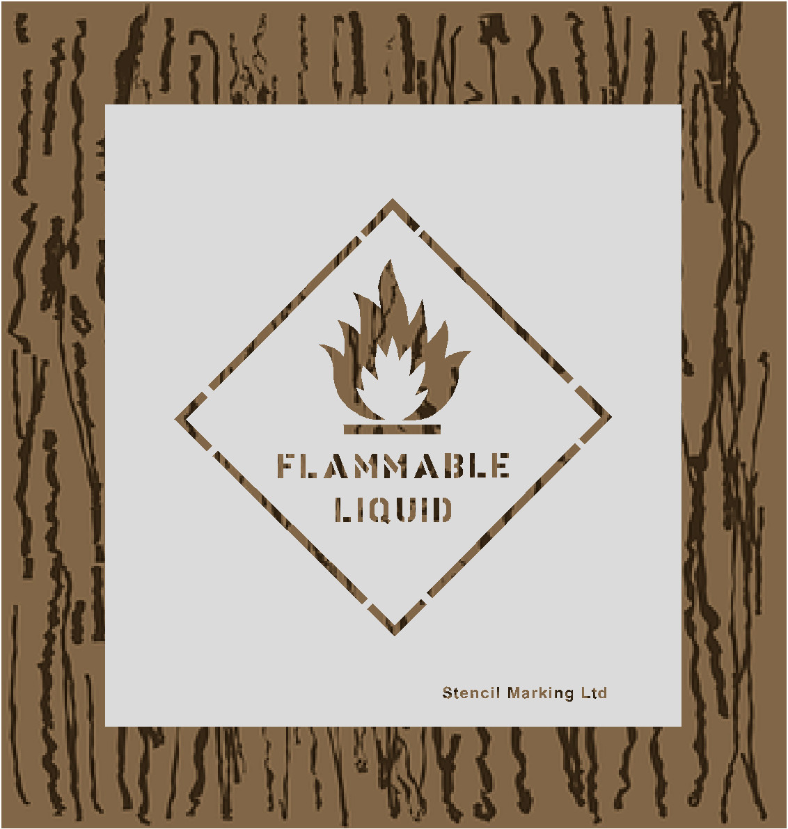 Flammable Liquid Stencil