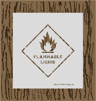 Flammable Liquid Stencil