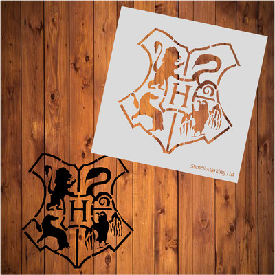 Harry Potter Crest Stencil