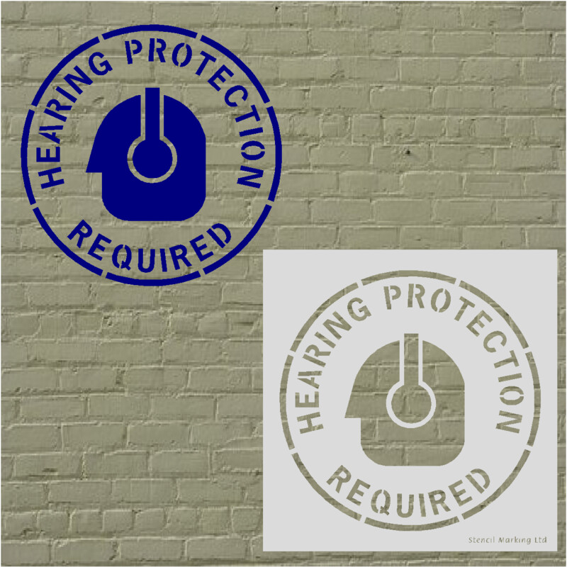 EAR PROTECTION  STENCIL