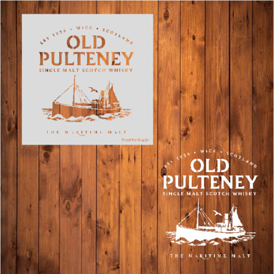 Old Pulteney Whisky Stencil