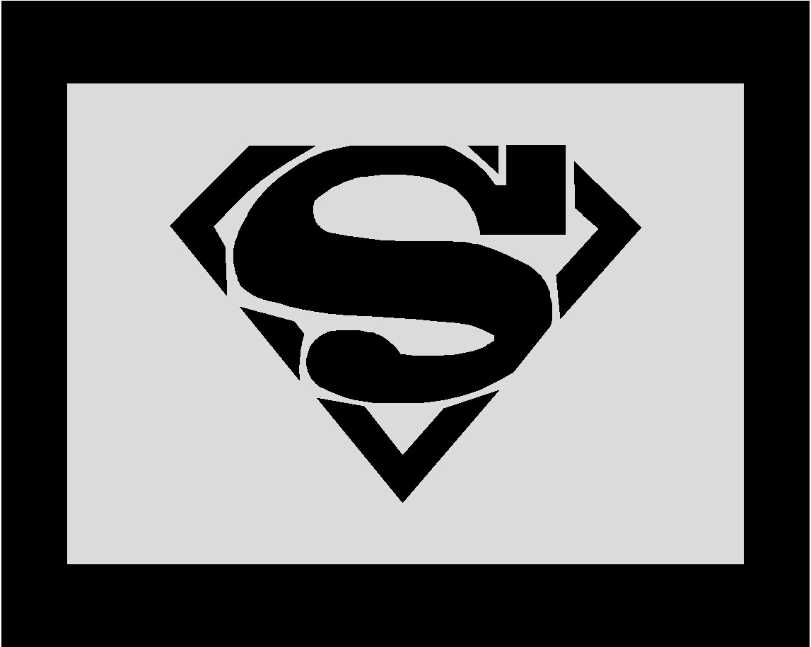Superman 1 Stencil