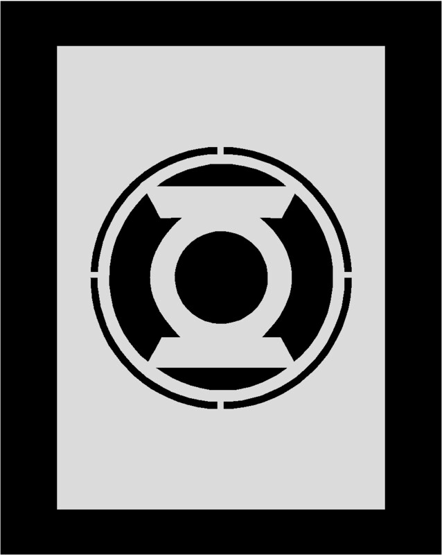 Green lantern Stencil