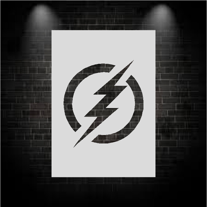 The Flash  Stencil
