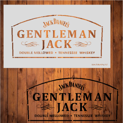 Gentleman Jack Stencil
