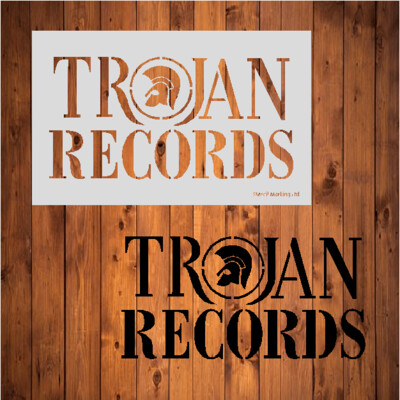 TROJAN RECORDS Stencil