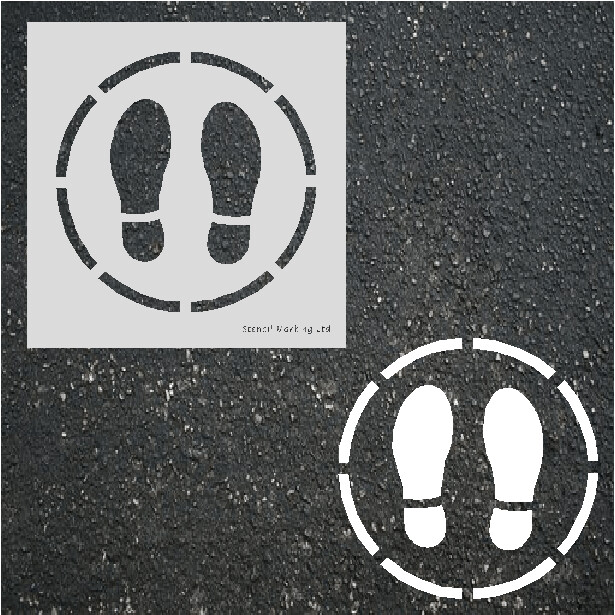 SOCIAL DISTANCE STENCIL 9